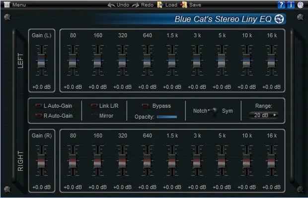 BlueCat Liny EQ Stereo Mode