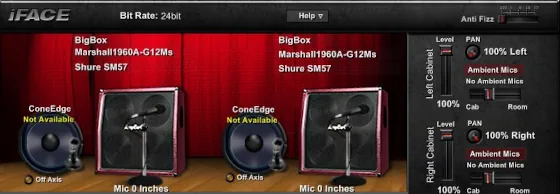 Headcase iFace panel screenshot
