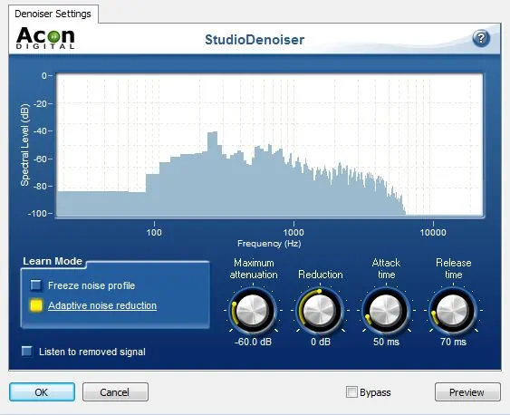 Acoustica 5 DeNoising module