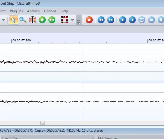 Acoustica 5 waveform zoomed