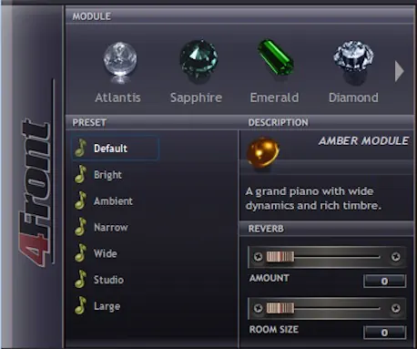 4Front True Pianos Reverb Settings