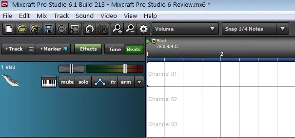 Mixcraft Pro Studio 6 - multiple lanes on single MIDI channel