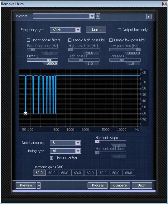 RX2 Remove Hum module Picture