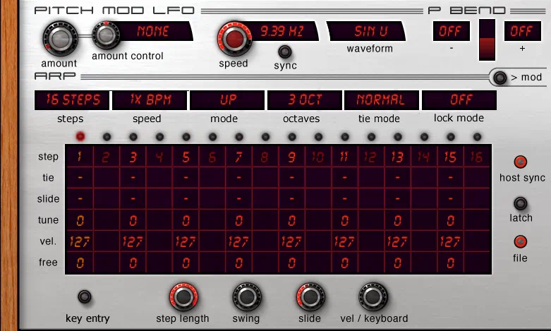 Image: Rob Papen Predator Arp Panel