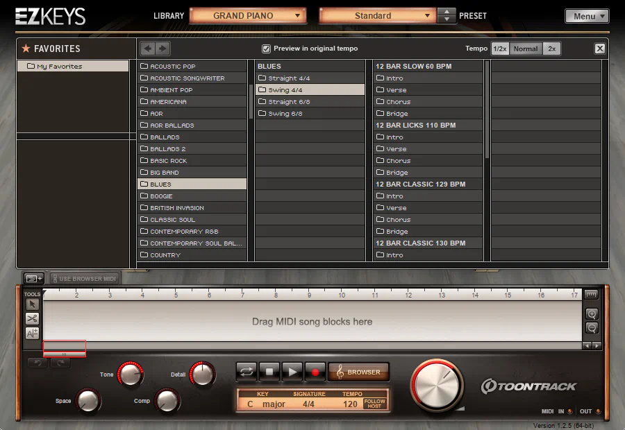 Toontrack EZkeys review -  MIDI Browser
