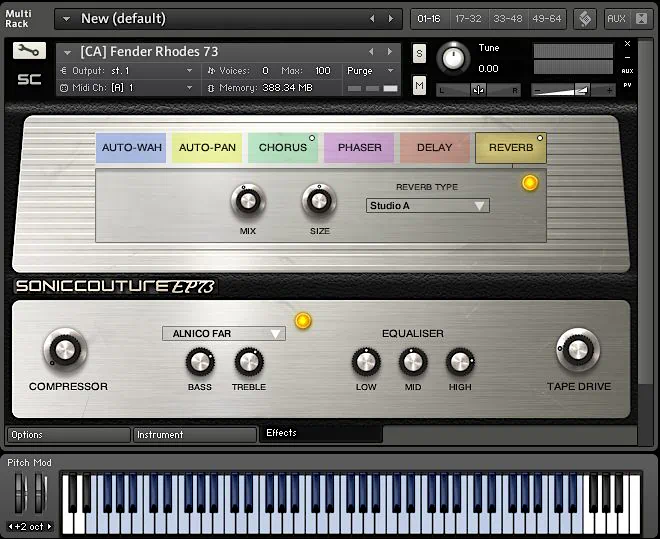 SonicCouture EP73 Deconstructed review - Effects tab