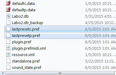 AnalogLab delete preference files