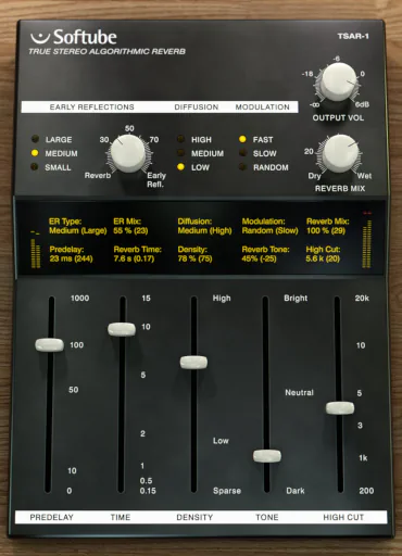 Softube TSAR-1 Reverb plugin image