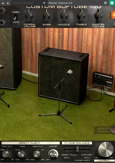 Softube Volume 1 Review - Bass amp room