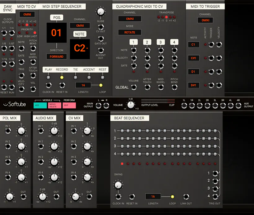 Softube Volume 1 Review - Modular Synth Sequencing modules