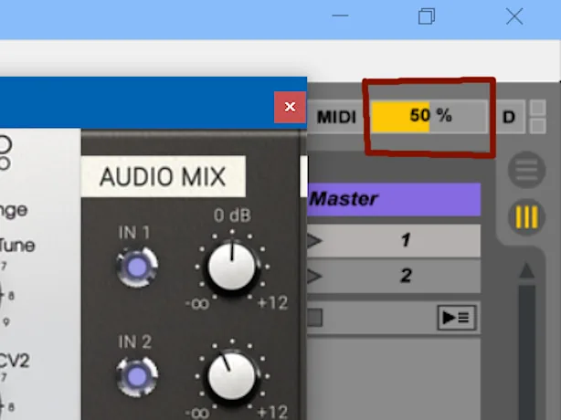 Ableton Live CPU Meter - Softube Modular