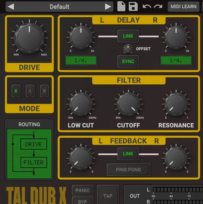 TAL Dub-X plugin