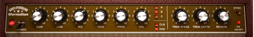 Vermilion front panel